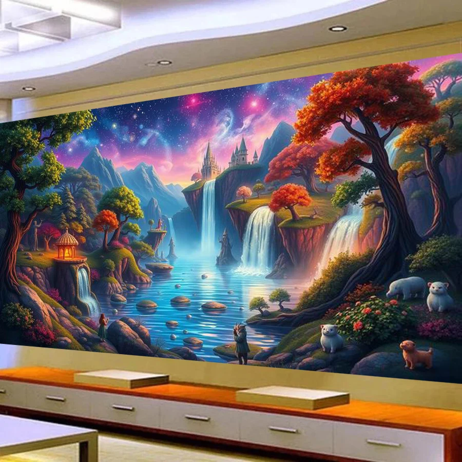 Fullcang Diy Diamond Arts Painting Kits Large Size Waterfall Scenery Castle Full Mosaic Embroidery Animals Picture Wall Decor
Fullcang Diy Diamond Arts Painting Kits Large Size Waterfall Scenery Castle Full Mosaic Embroidery Animals Picture Wall Decor