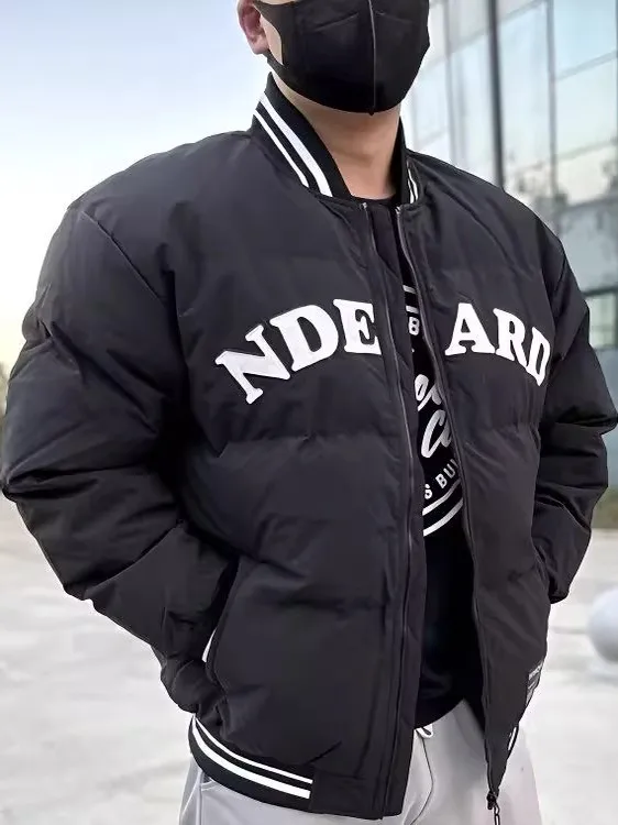 Loose Fit Thiened down Cotton Jaet American Letter Print Baseball Vest Men's Autumn Winter Faion Brand Youth ular Ou...
Loose Fit Thiened down Cotton Jaet American Letter Print Baseball Vest Men's Autumn Winter Faion Brand Youth ular Ou...