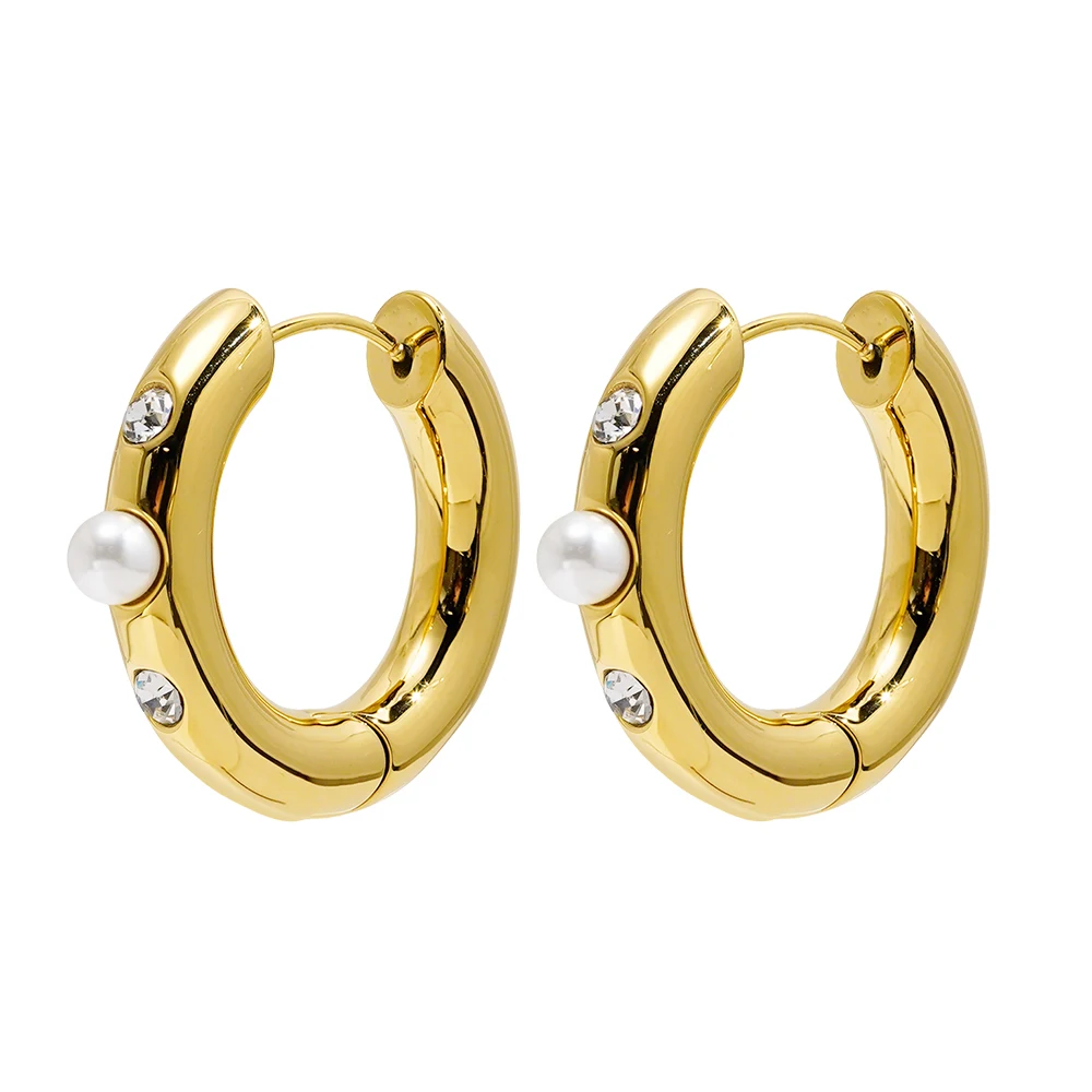 ENFASHION Aretes U Shape Earrings WIth Zircon For Women's 18K Gold Plated In Earings Fashion Delicate Jewelry Dailywear E241631
ENFASHION Aretes U Shape Earrings WIth Zircon For Women's 18K Gold Plated In Earings Fashion Delicate Jewelry Dailywear E241631