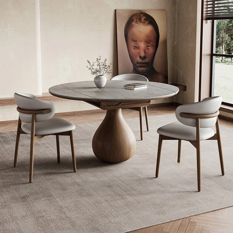 Nordic solid wood retro retractable rock slab dining table square edge round home modern simple dining table retractable
Nordic solid wood retro retractable rock slab dining table square edge round home modern simple dining table retractable