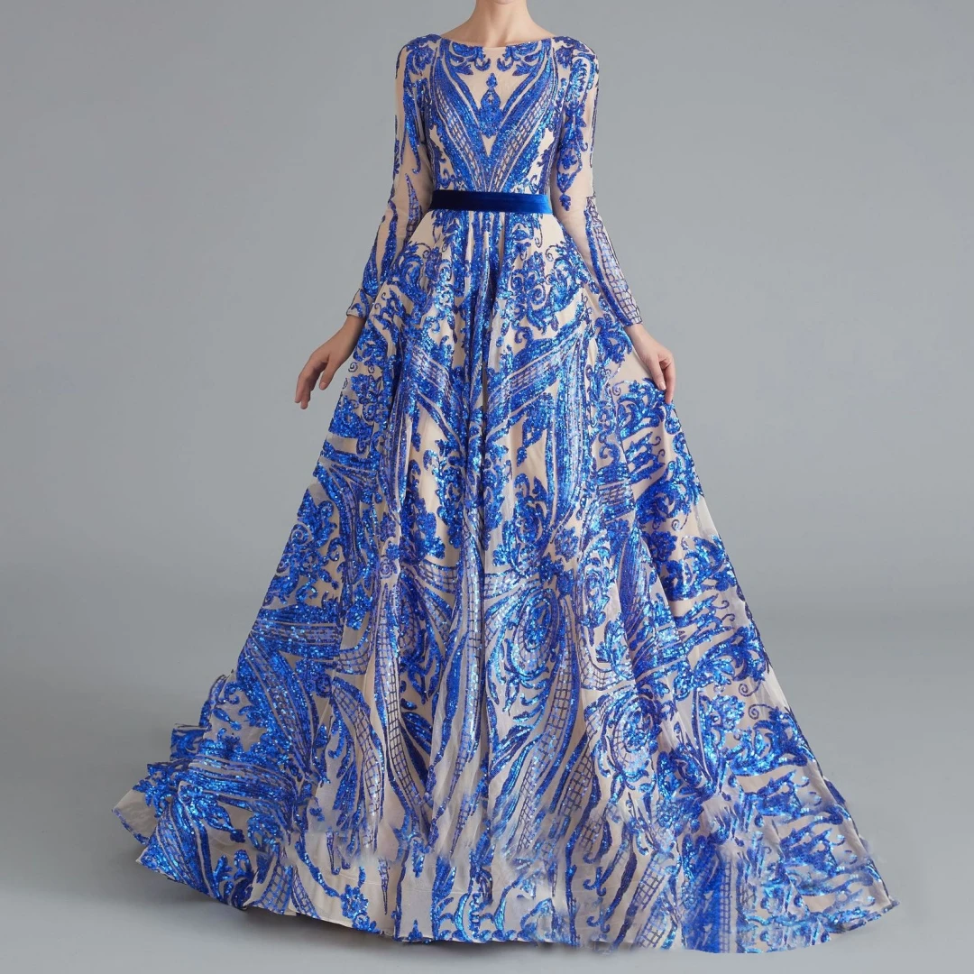 Saudi Arabic Muslim Evening Dresses Long Sleeve O- Neck A Line Women Formal Occasion Dress Party Prom Gown فساتين حفلة
Saudi Arabic Muslim Evening Dresses Long Sleeve O- Neck A Line Women Formal Occasion Dress Party Prom Gown فساتين حفلة