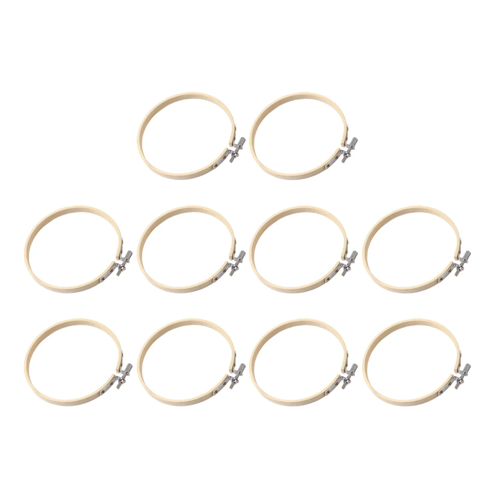10 Pcs Embroidery Hoop Bamboo Circle DIY Cross Stitch Kit Tightening Machine Wooden Frame Craft Sewing Supplies
10 Pcs Embroidery Hoop Bamboo Circle DIY Cross Stitch Kit Tightening Machine Wooden Frame Craft Sewing Supplies