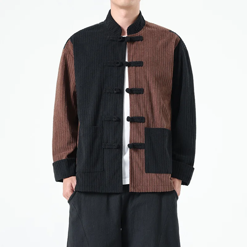 Autumn and Winter New Chinese Style Men's Trendy Jacket New Chinese Tang Style Splicing Jacket
Autumn and Winter New Chinese Style Men's Trendy Jacket New Chinese Tang Style Splicing Jacket