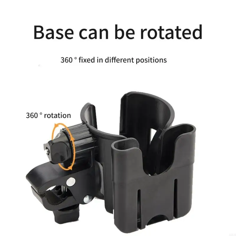 360 Degree Rotating Strollers Cup Holder with Secure Phone Mount Heavy Duty Clip for Bikes Wheelchairs Mobility Aid A2UB
360 Degree Rotating Strollers Cup Holder with Secure Phone Mount Heavy Duty Clip for Bikes Wheelchairs Mobility Aid A2UB