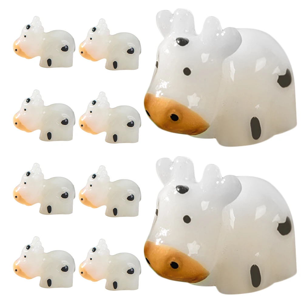 10 Pcs Night Glow Mini Dairy Farm Resin Cow Figurines Desk Decor L Accessories Tiny Highl Animals Statue
10 Pcs Night Glow Mini Dairy Farm Resin Cow Figurines Desk Decor L Accessories Tiny Highl Animals Statue