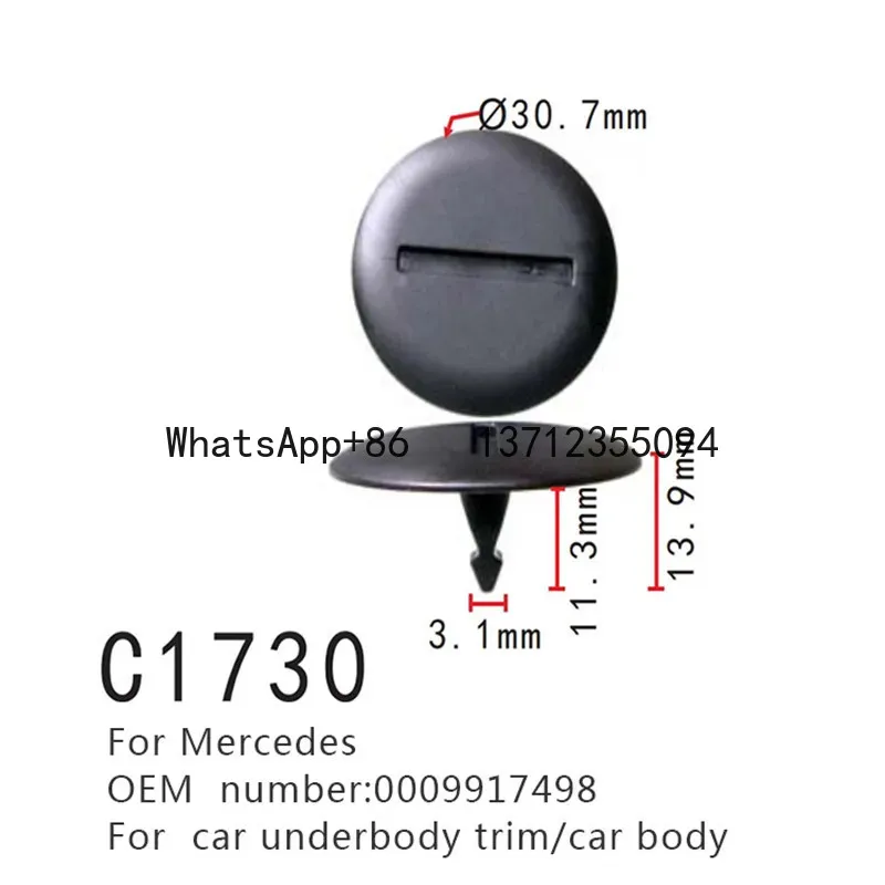 6/30/60X OEM Side Skirt Sill Moulding Cover Trim Clips for Mercedes Benz Vehicles A0009917498 0009917498
6/30/60X OEM Side Skirt Sill Moulding Cover Trim Clips for Mercedes Benz Vehicles A0009917498 0009917498