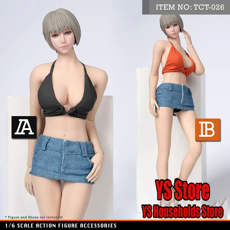 TCT-026 1/6 Female Soldier Suspender Vest Hot Shorts Underwear Clothes Set Toys Accessory For 12" Girl Action Figure Body
TCT-026 1/6 Female Soldier Suspender Vest Hot Shorts Underwear Clothes Set Toys Accessory For 12" Girl Action Figure Body