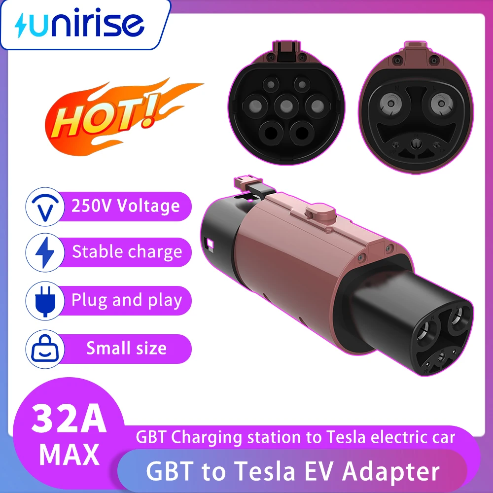 GBT to Tesla Adapter 32A With safety lock buckle Converter For GBT Charging Station to Tesla Model S-3-Y-X car Charger Adapter
GBT to Tesla Adapter 32A With safety lock buckle Converter For GBT Charging Station to Tesla Model S-3-Y-X car Charger Adapter