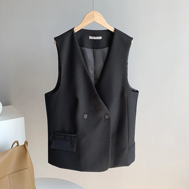 Commuting Collarless Suit Vest, Women's Two Button Buckle, Autumn Suit Vest, Jacket Chalecos Para Mujer Vest Women
Commuting Collarless Suit Vest, Women's Two Button Buckle, Autumn Suit Vest, Jacket Chalecos Para Mujer Vest Women