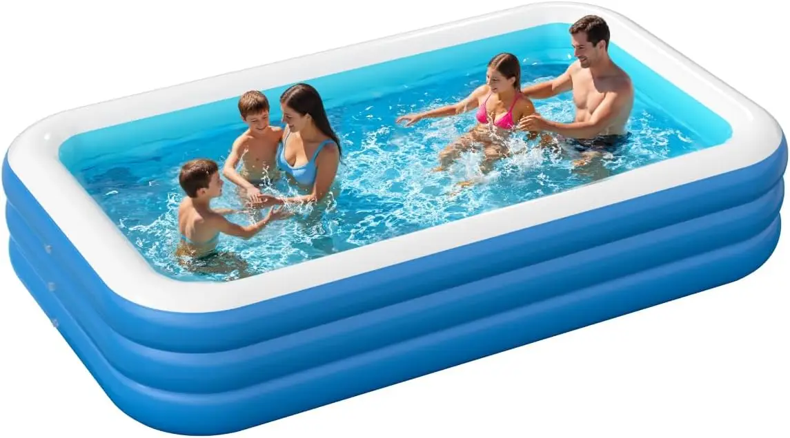 Large Inflatable Pool 115x68x22 for Adults, Family Outdoor Swimming Pool
Large Inflatable Pool 115x68x22 for Adults, Family Outdoor Swimming Pool