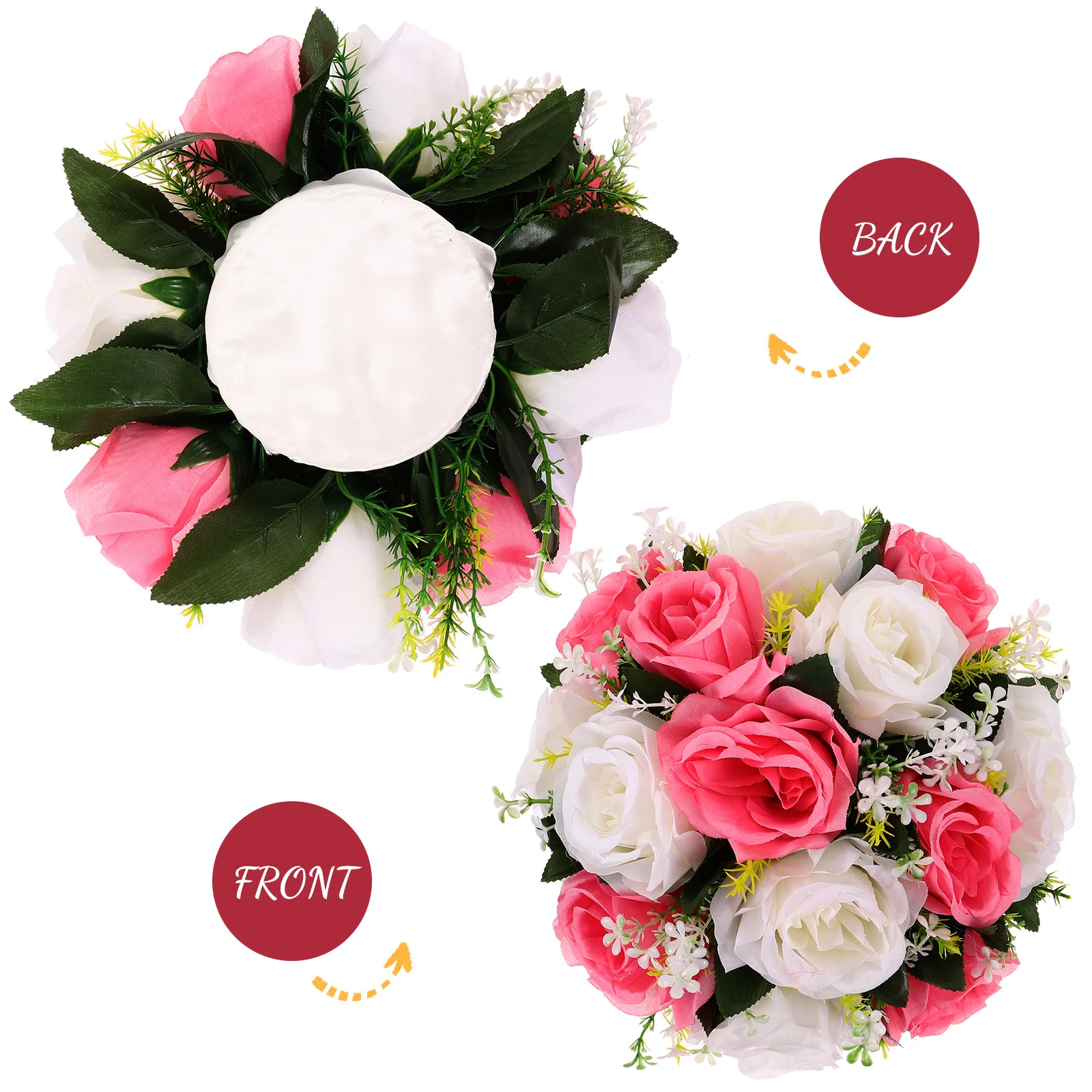 White Artificial Blossom Flower Ball Decor for Wedding Party Flower Ball Arrangement Table Home Non-fading Lifelike 
White Artificial Blossom Flower Ball Decor for Wedding Party Flower Ball Arrangement Table Home Non-fading Lifelike