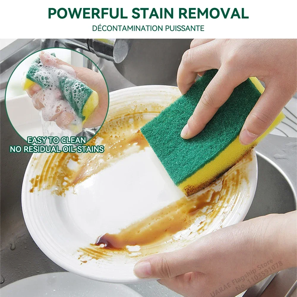 5/50PC Dishwashing Sponge Reusable Kitchen Cleaning Scouring Pad Washable Scrub Sponge Eco Non-Scratch for Washing Dishes Sponge
5/50PC Dishwashing Sponge Reusable Kitchen Cleaning Scouring Pad Washable Scrub Sponge Eco Non-Scratch for Washing Dishes Sponge