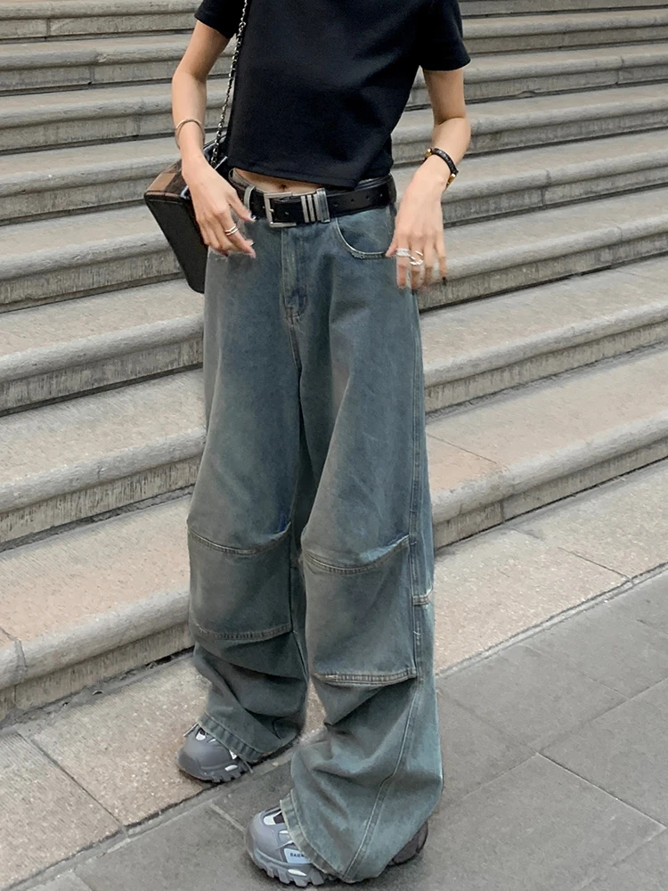 High Waist Wide Leg Pants Straight Loose Women's Jeans Distressed Splicing Design Casual Summer Long Trousers Denim
High Waist Wide Leg Pants Straight Loose Women's Jeans Distressed Splicing Design Casual Summer Long Trousers Denim