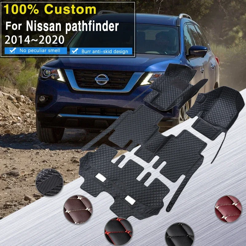 Качественные автомобильные коврики RHD для Nissan Pathfinder R52 7seat 2014 ~ 2020, автоматический коврик против грязи, кожаный коврик, коврик, внутренние детали автомобиля
Качественные автомобильные коврики RHD для Nissan Pathfinder R52 7seat 2014 ~ 2020, автоматический коврик против грязи, кожаный коврик, коврик, внутренние детали автомобиля
