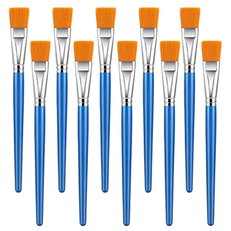 10 Pcs Flat Paint Brushes for Acrylic Painting, 1 Inch Art Paint Brushes Artist Painting Brush for Acrylic Watercolor Oil Detai
10 Pcs Flat Paint Brushes for Acrylic Painting, 1 Inch Art Paint Brushes Artist Painting Brush for Acrylic Watercolor Oil Detai