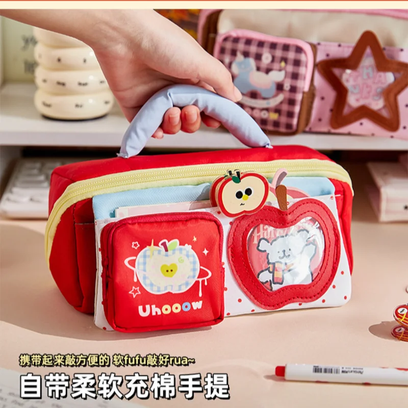 Korean Style Large Capacity Pencil Case - Colorful Contrast Multi-Layer Pen Bag for Student School Supplies Journal
Korean Style Large Capacity Pencil Case - Colorful Contrast Multi-Layer Pen Bag for Student School Supplies Journal