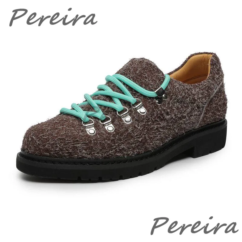 Trendy Men's Suede Leather Thick Soled Derby Shoes British Style Round Toe Lace-Up Casual Shoes Fashion Outdoor Hiking Shoes
Trendy Men's Suede Leather Thick Soled Derby Shoes British Style Round Toe Lace-Up Casual Shoes Fashion Outdoor Hiking Shoes
