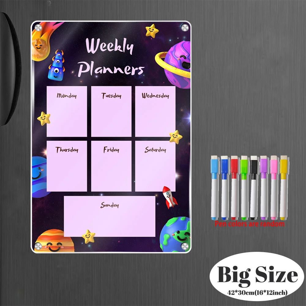 Magnetic Planning Board Measuring 42*30Cm, with 8 Colored Markers, for Use in Offices, Homes, Schools, And Other Settings
Magnetic Planning Board Measuring 42*30Cm, with 8 Colored Markers, for Use in Offices, Homes, Schools, And Other Settings