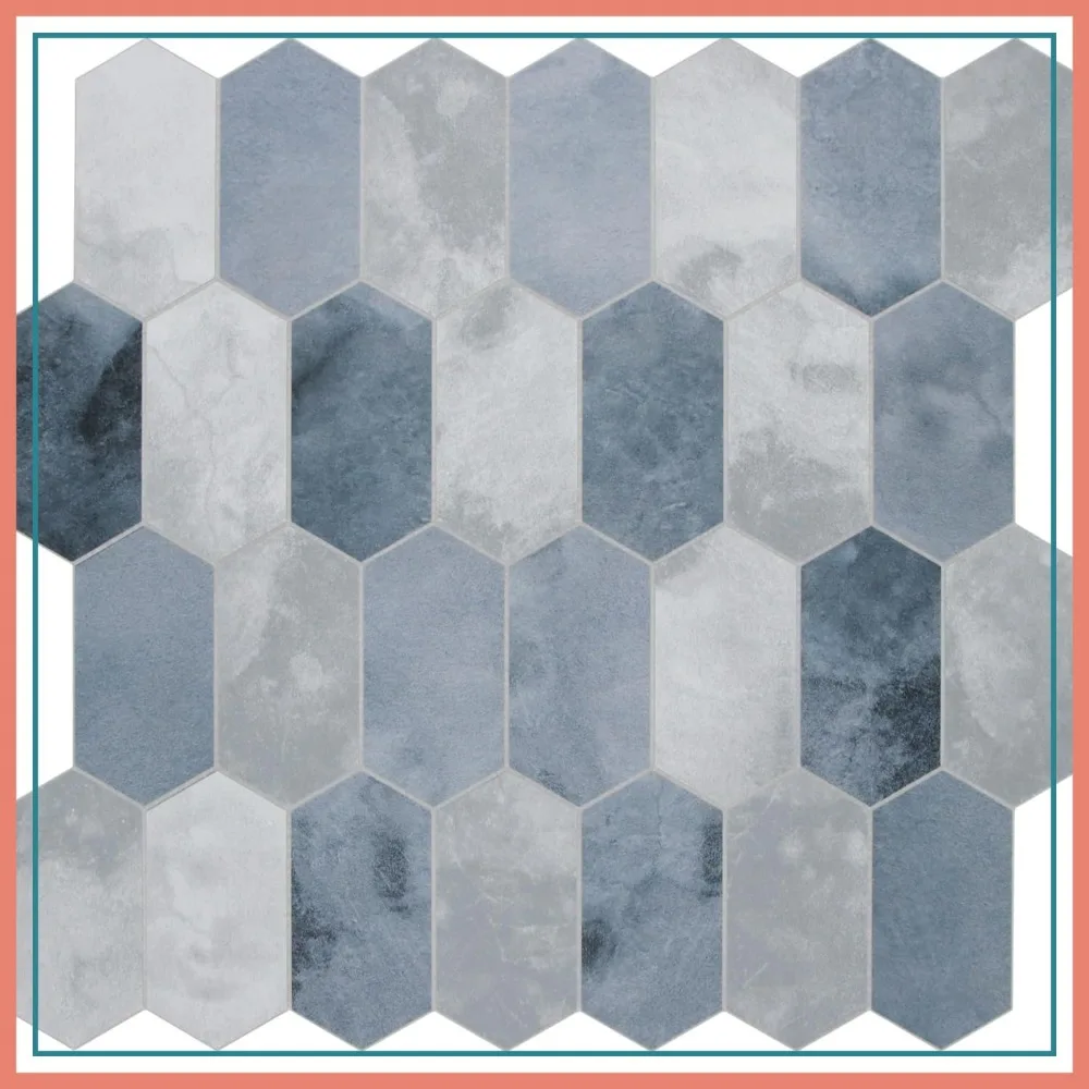 10-Sheet Peel and Stick Backsplash, 12" x 11.5" Blue Cement Hexagon Self-Adhesive Wall Tile for Kitchen Bathroom
10-Sheet Peel and Stick Backsplash, 12" x 11.5" Blue Cement Hexagon Self-Adhesive Wall Tile for Kitchen Bathroom