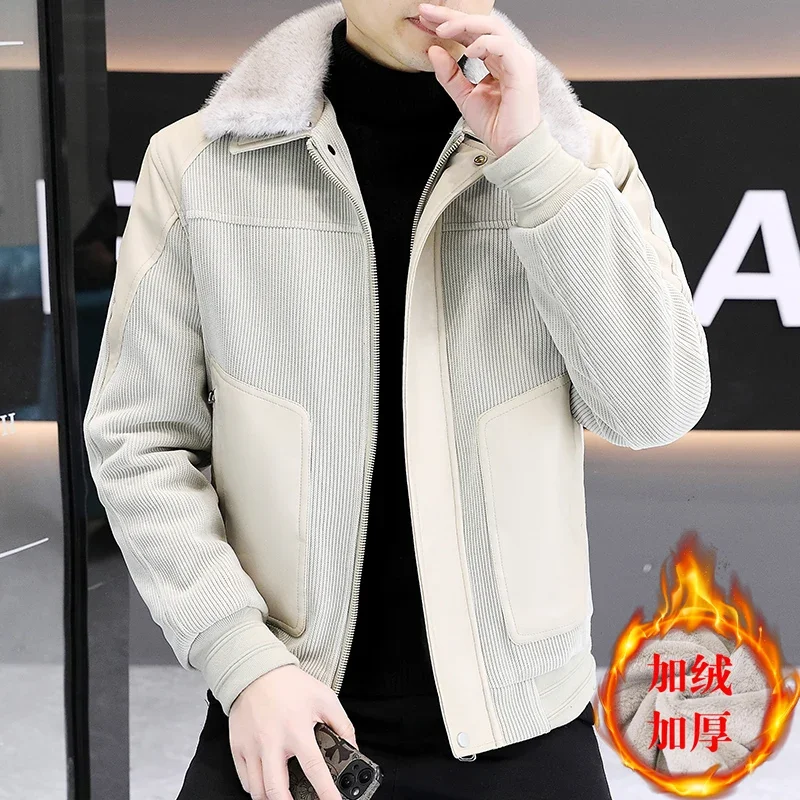 2023 High Quality PU Patchwork Woolen Jacket for Men Winter Thickened and Warm Trench Coat Detachable Fur Collar Casual Overcoat
2023 High Quality PU Patchwork Woolen Jacket for Men Winter Thickened and Warm Trench Coat Detachable Fur Collar Casual Overcoat