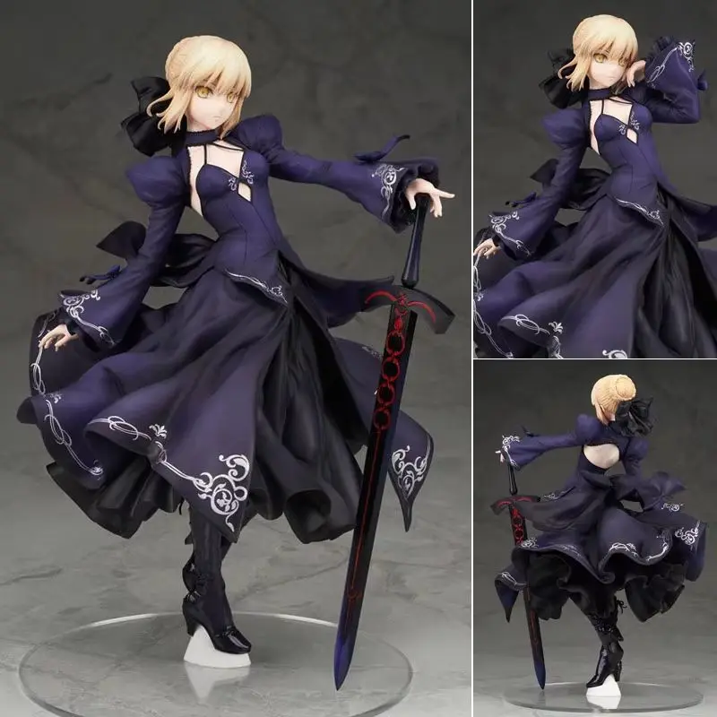 New Fate/Stay Night Saber Altria Pendragon Figures Black Dress With Sword PVC Collectible Model Toys Desktop Ornament Model Gift
New Fate/Stay Night Saber Altria Pendragon Figures Black Dress With Sword PVC Collectible Model Toys Desktop Ornament Model Gift