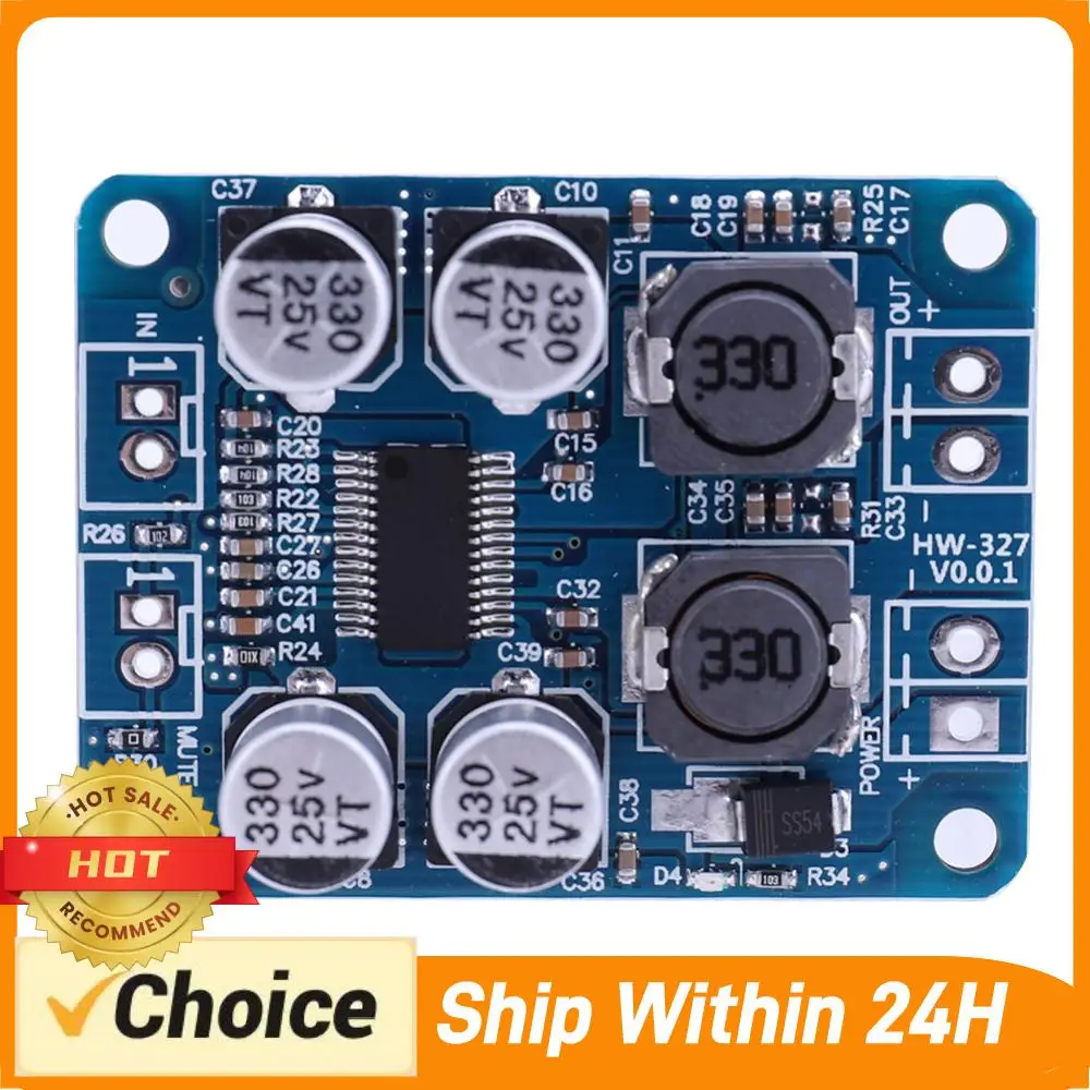 Миниатюрный усилитель мощности TPA3118 PBTL, монофонический цифровой стереоусилитель, модуль 1x60Вт для динамиков 4-8 Ом
Миниатюрный усилитель мощности TPA3118 PBTL, монофонический цифровой стереоусилитель, модуль 1x60Вт для динамиков 4-8 Ом