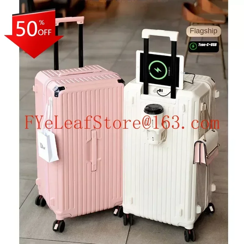 Universal Luggage Super Light and Large Capacity Trolley Case 26 28-Inch Women Strong and Durable Brake Password Travel Suitcase
Universal Luggage Super Light and Large Capacity Trolley Case 26 28-Inch Women Strong and Durable Brake Password Travel Suitcase