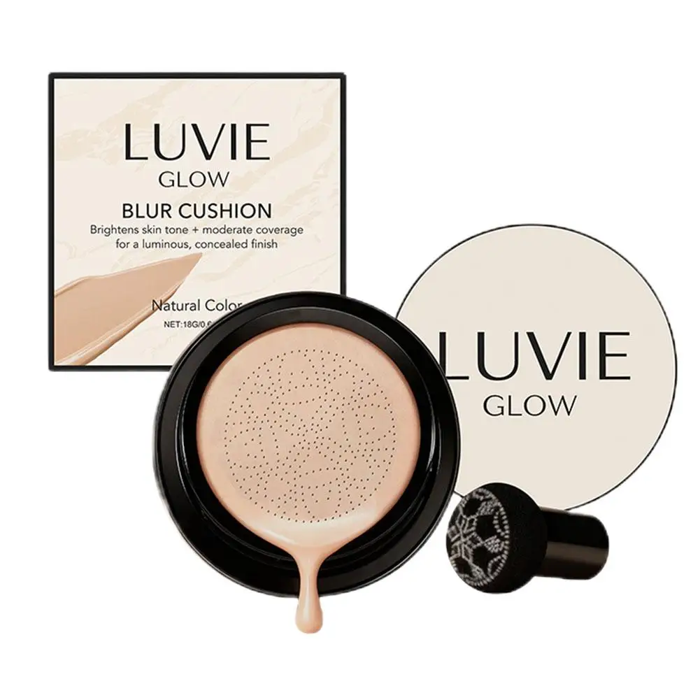 LUVIE GLOW Waterproof Mushroom Air Cushion BB Cream Lightweight Hydrating Foundation with Concealer Brightens Skin Tone Daily
LUVIE GLOW Waterproof Mushroom Air Cushion BB Cream Lightweight Hydrating Foundation with Concealer Brightens Skin Tone Daily