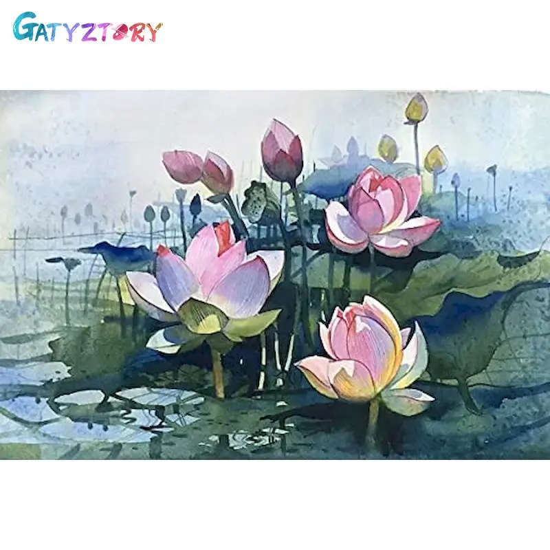 GATYZTORY Interior Painting By Numbers Handpainted Picture Drawing Red Lotus Flower DIY Coloring By Numbers For Home Decor
GATYZTORY Interior Painting By Numbers Handpainted Picture Drawing Red Lotus Flower DIY Coloring By Numbers For Home Decor