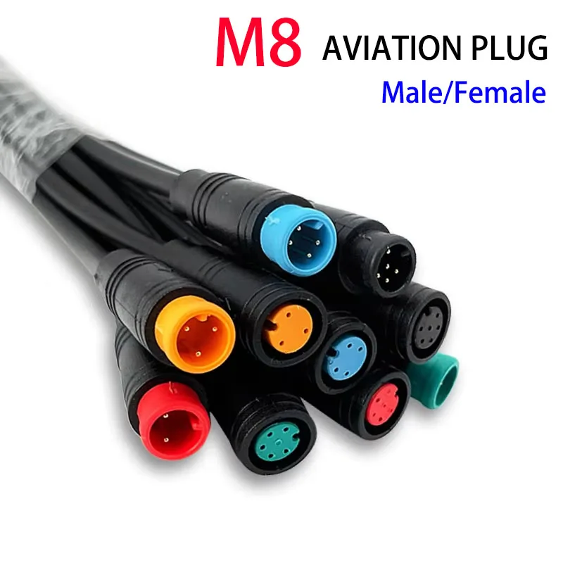 5/10/100 Set M6 M8 2 3 4 5 6 Pin Julet Electric Butt Plug Connector Wiring Line Scooter Brake Cable Pluger Signal Sensor 20CM
5/10/100 Set M6 M8 2 3 4 5 6 Pin Julet Electric Butt Plug Connector Wiring Line Scooter Brake Cable Pluger Signal Sensor 20CM