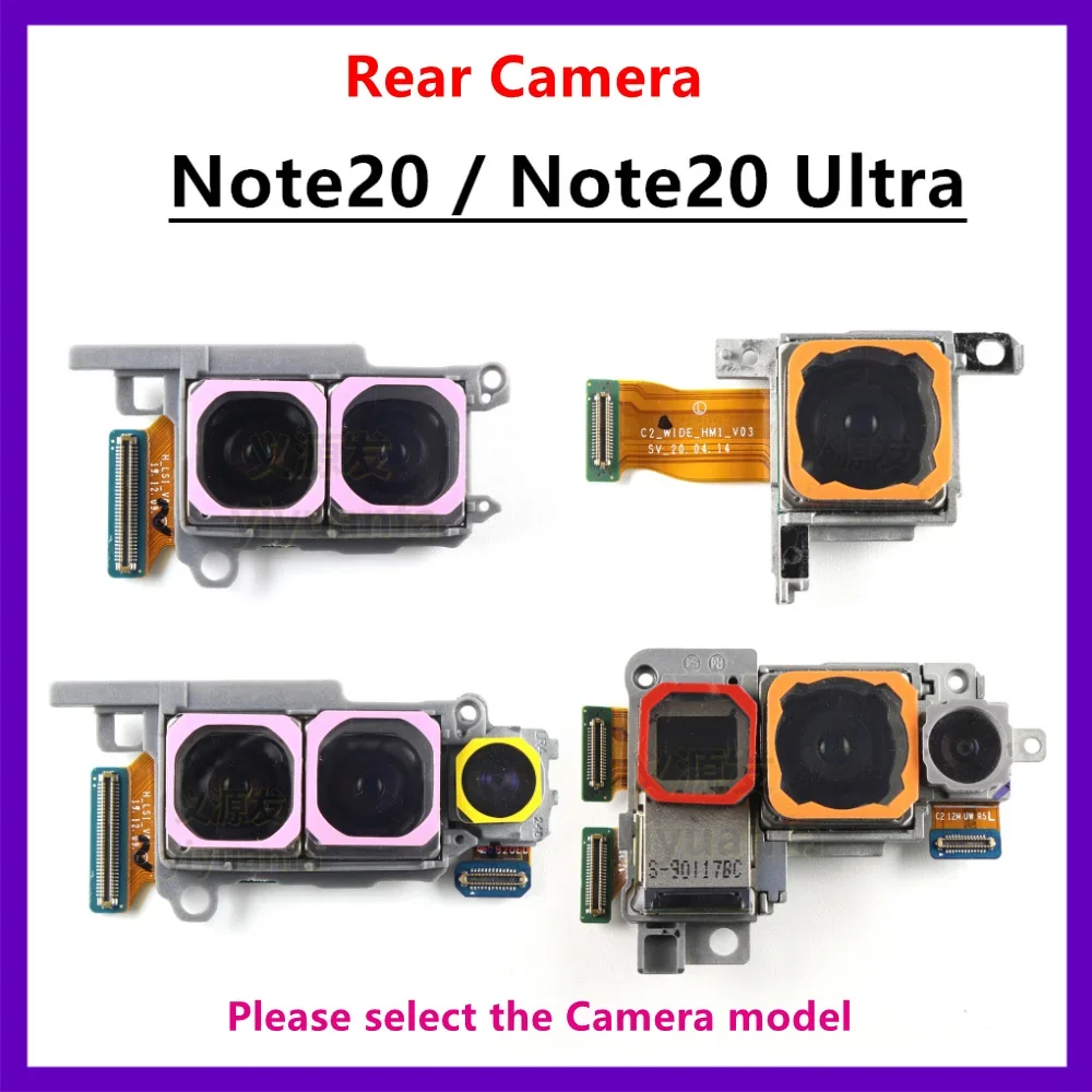 Rear Camera For Samsung Galaxy Note 20 Ultra N985F N980F N986U N986N N986B Note20 Main Telephoto Ultrawide Periscope Back Camera
Rear Camera For Samsung Galaxy Note 20 Ultra N985F N980F N986U N986N N986B Note20 Main Telephoto Ultrawide Periscope Back Camera