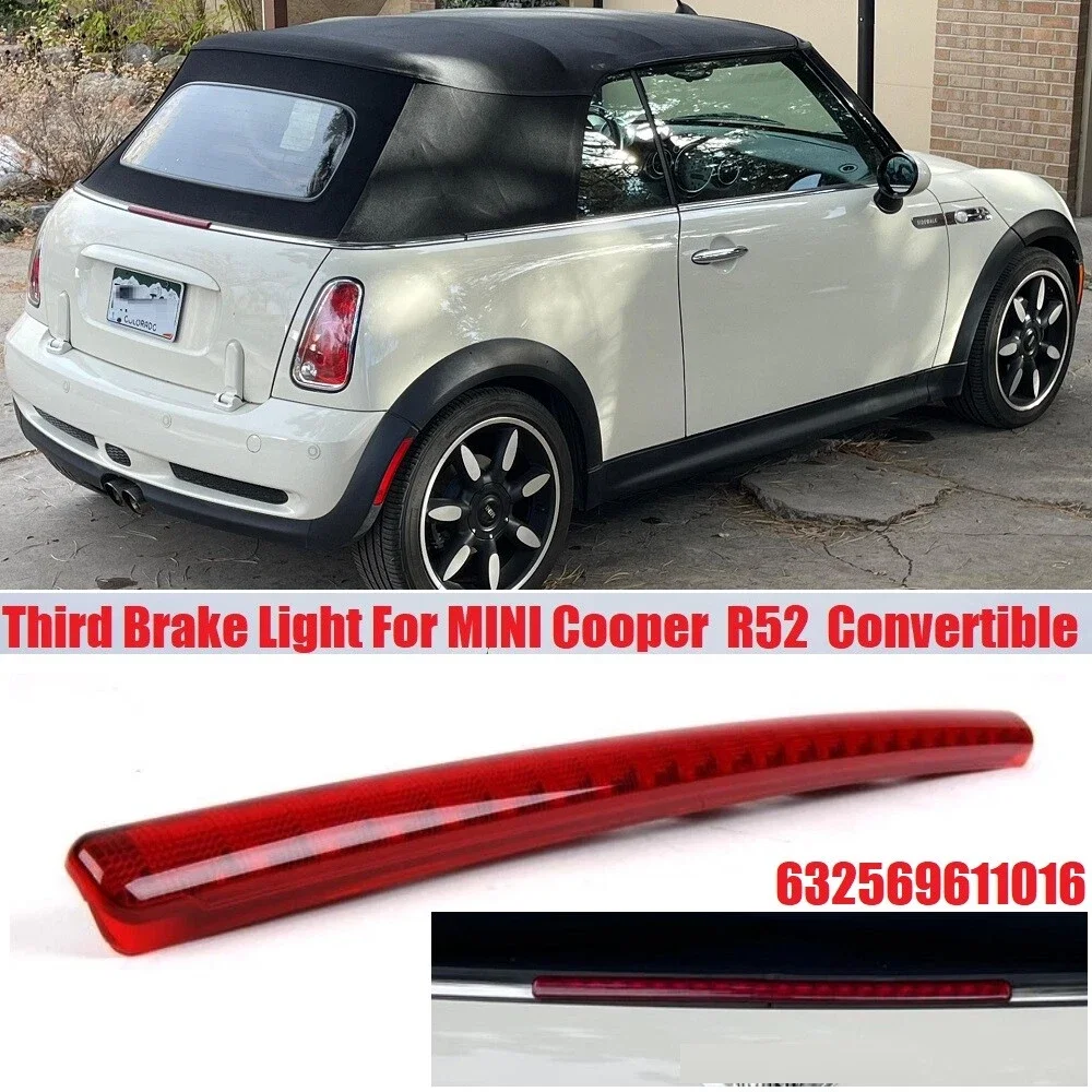 Автомобильный светодиодный 3-й стоп-сигнал с красной линзой 63256961016 для Mini Cooper R52 Convertible 05-08, автоматический задний третий стоп-сигнал с высоким креплением
Автомобильный светодиодный 3-й стоп-сигнал с красной линзой 63256961016 для Mini Cooper R52 Convertible 05-08, автоматический задний третий стоп-сигнал с высоким креплением
