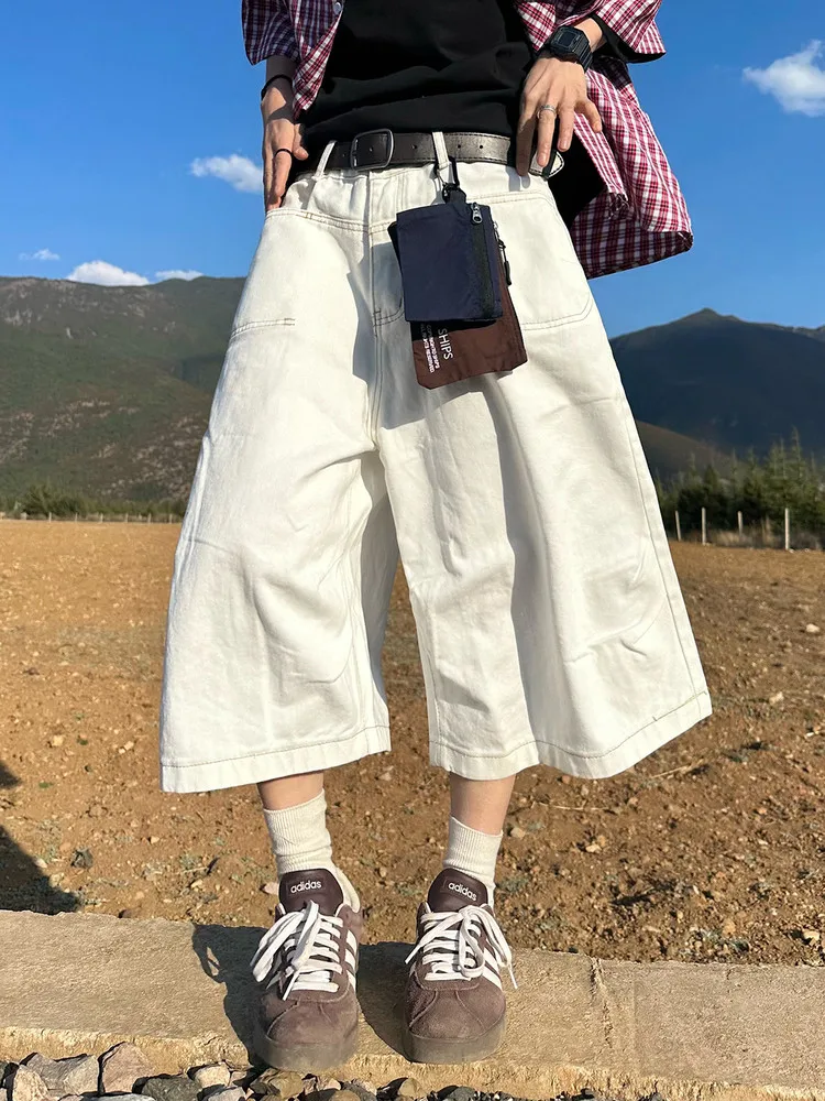 American Style Retro Summer Loose Casual Workwear Jeans Men's Women's Seven-Foot Wide Leg Bright Stitching Loose Fit Jeans
American Style Retro Summer Loose Casual Workwear Jeans Men's Women's Seven-Foot Wide Leg Bright Stitching Loose Fit Jeans