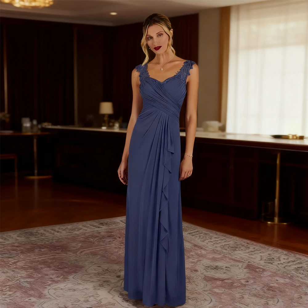 Navy Blue Spaghetti Straps Mother of Bride Dresses for Women New Sleeveless Wedding Party Dresses New 2026 Robe De Soirée
Navy Blue Spaghetti Straps Mother of Bride Dresses for Women New Sleeveless Wedding Party Dresses New 2026 Robe De Soirée