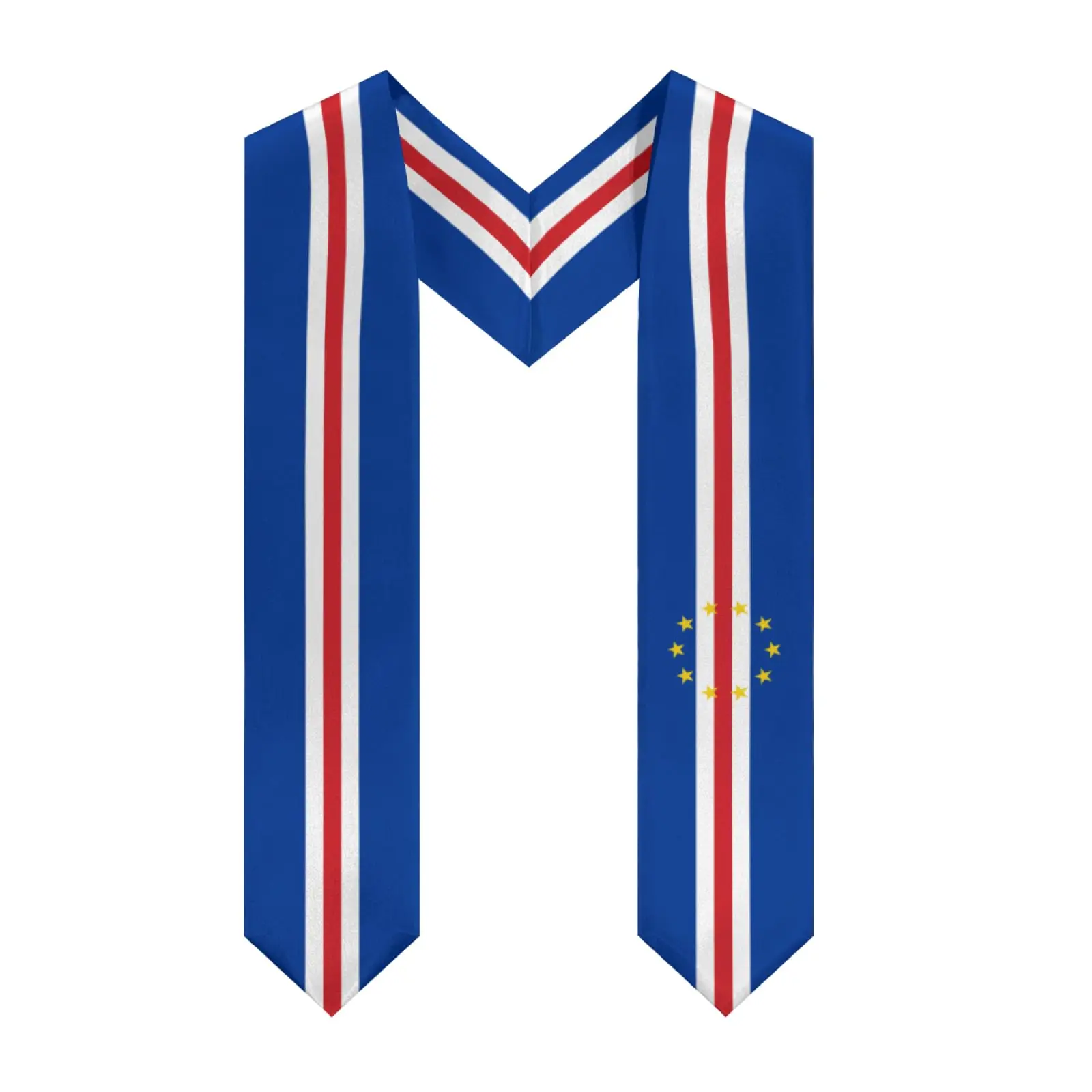 2025 Cape Verde Flag V-neck Graduation Stole Shawl Sash Honor For Study Aboard International Students
2025 Cape Verde Flag V-neck Graduation Stole Shawl Sash Honor For Study Aboard International Students