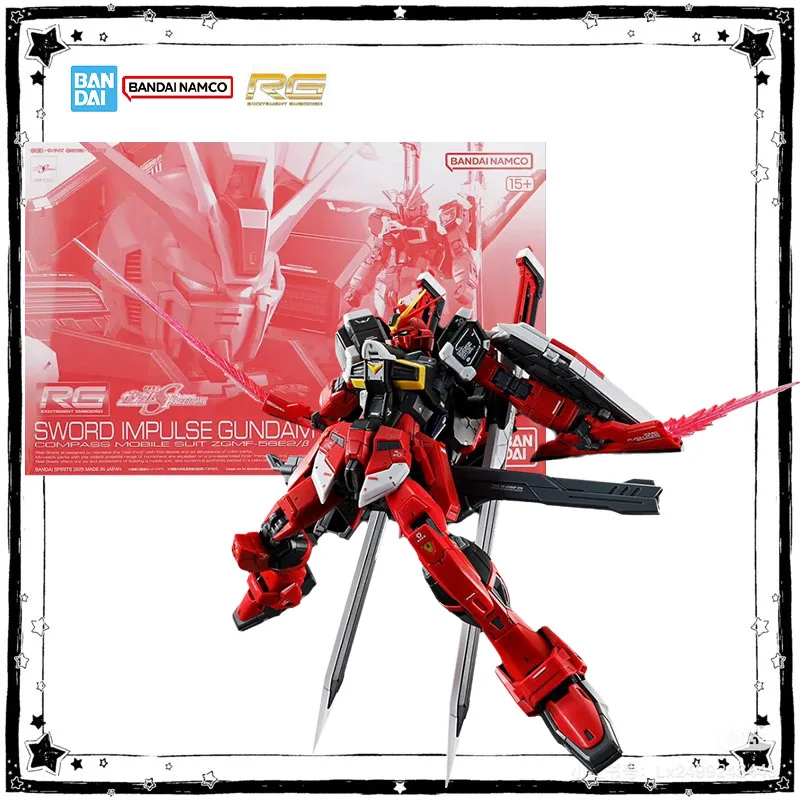 Bandai Genuine RG 1/144 Sword Impulse Gundam Spec II Model Kit Anime Gundam Action Figure High Poseability Collection Model Toys
Bandai Genuine RG 1/144 Sword Impulse Gundam Spec II Model Kit Anime Gundam Action Figure High Poseability Collection Model Toys