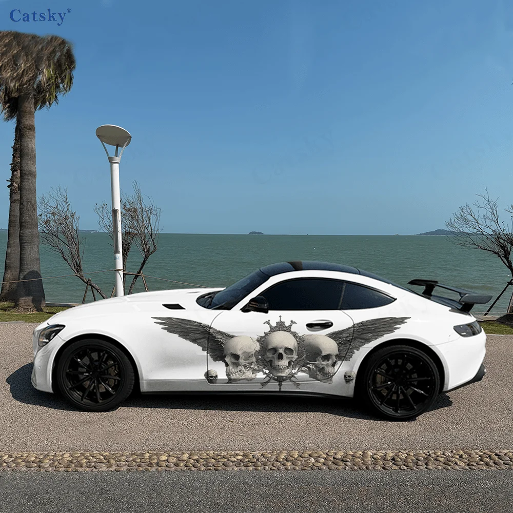 Winged Skulls Sword Car Vinyl Wraps Decal Self-adhesive PVC Sticker Suitable for Trucks SUV Decoration Auto Accessories Gift
Winged Skulls Sword Car Vinyl Wraps Decal Self-adhesive PVC Sticker Suitable for Trucks SUV Decoration Auto Accessories Gift