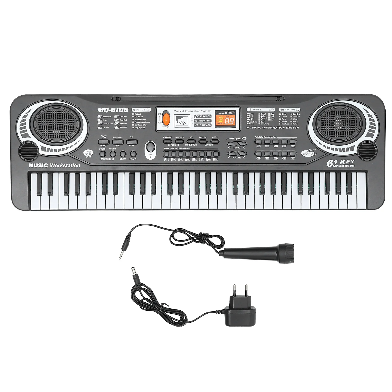 61 Keys Children's Electronic Piano Toy ABS Material Lightweight Music Educational Instrument Kids Musical Learning Toy
61 Keys Children's Electronic Piano Toy ABS Material Lightweight Music Educational Instrument Kids Musical Learning Toy