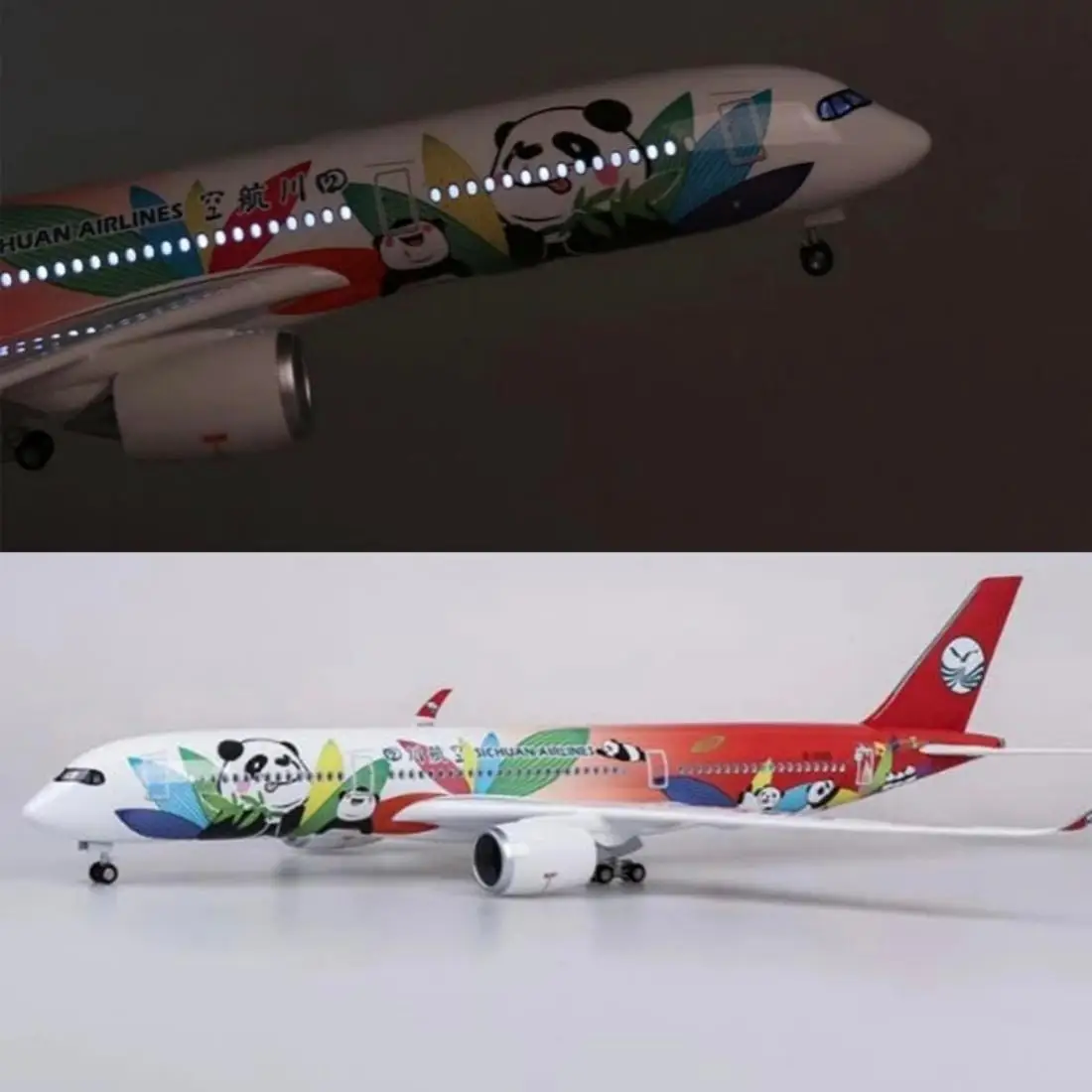 Airplane Scale 1:142 Sichuan Airways A350 Panda China Model Plane 47cm Resin Assembly Aircraft With Wheels Lights Adult Toy Gift
Airplane Scale 1:142 Sichuan Airways A350 Panda China Model Plane 47cm Resin Assembly Aircraft With Wheels Lights Adult Toy Gift