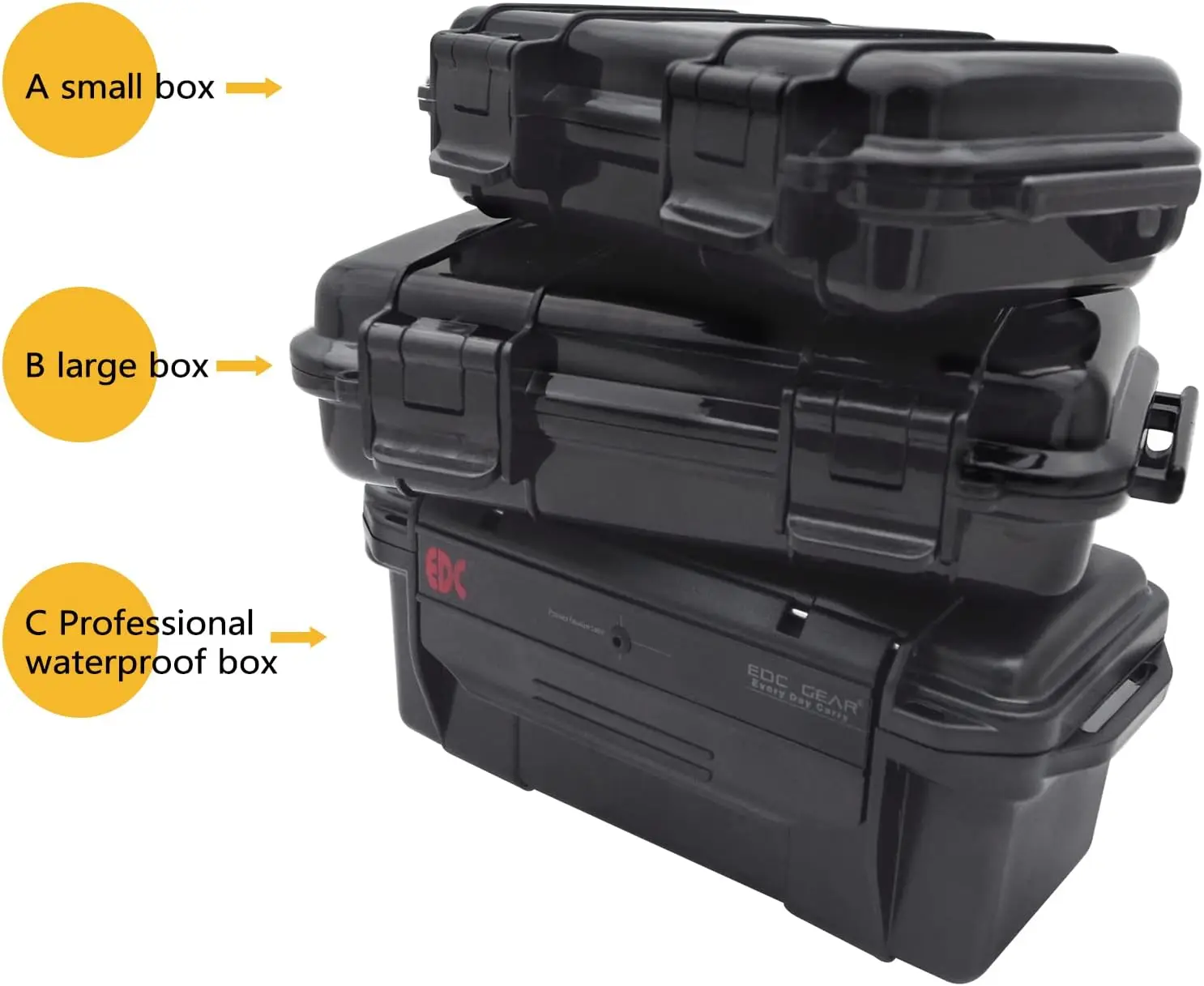 Outdoor Shockproof and Pressure-Proof Waterproof Sealed Box Survival Storage Case (B)
Outdoor Shockproof and Pressure-Proof Waterproof Sealed Box Survival Storage Case (B)