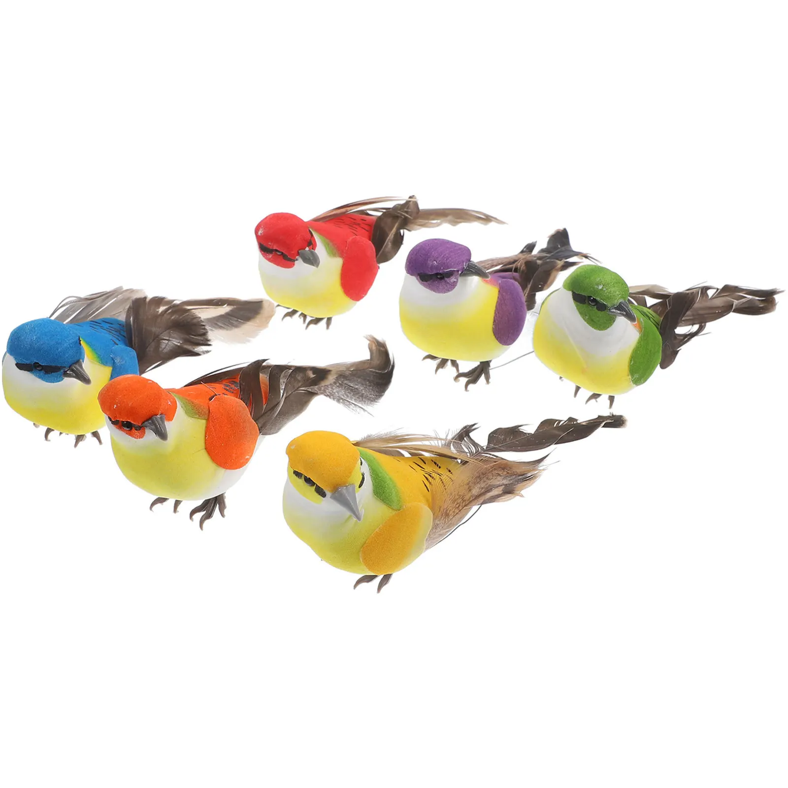 6pcs Colorful Bird Decor Plume Foam Small Birds Garden Ornament For Scene Layout Artificial Bird Models Greening Decoration
6pcs Colorful Bird Decor Plume Foam Small Birds Garden Ornament For Scene Layout Artificial Bird Models Greening Decoration