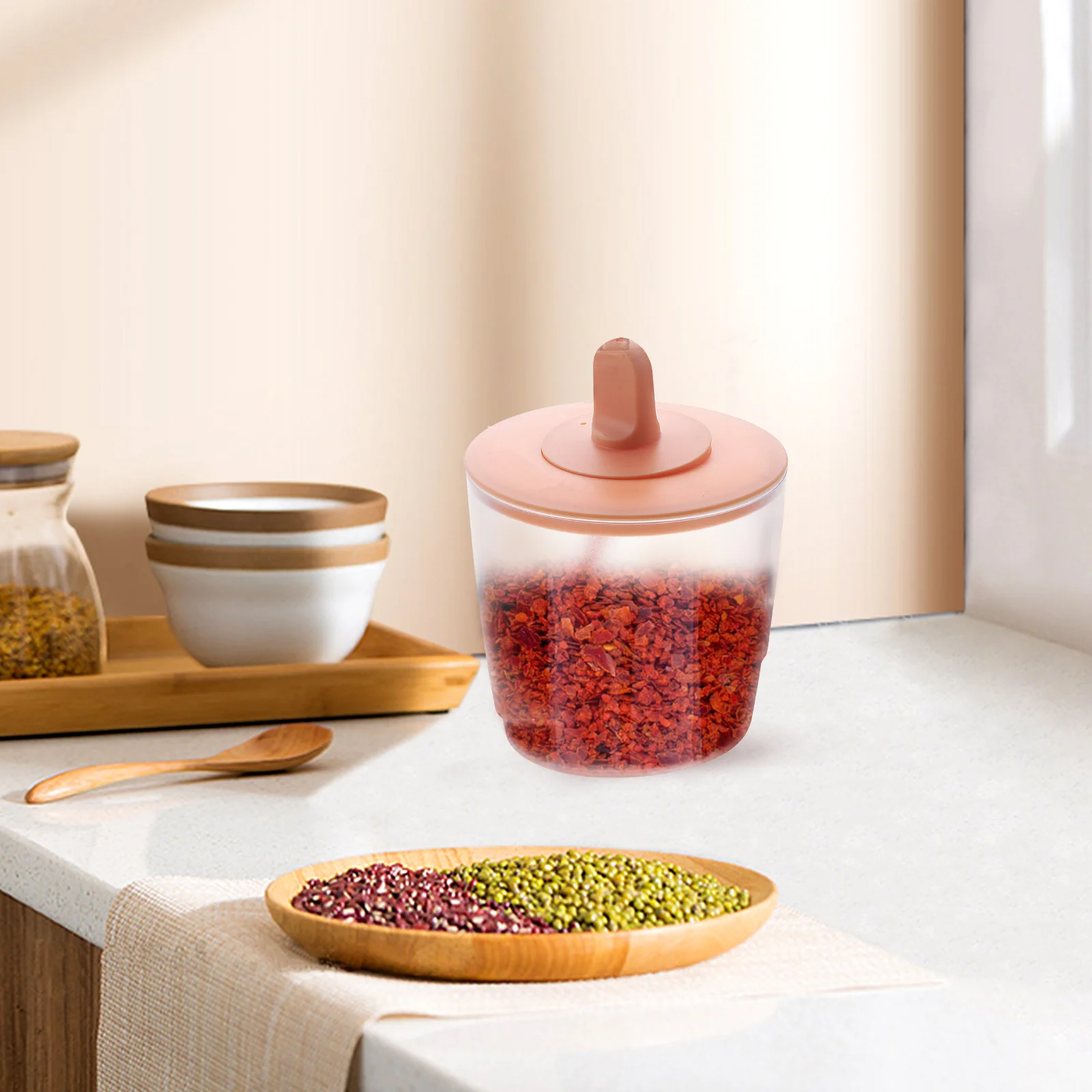 Spice Jar Set Leakproof Seasoning Container Moisture Resistant Kitchen Organizer with Spoon Tray Household for Home
Spice Jar Set Leakproof Seasoning Container Moisture Resistant Kitchen Organizer with Spoon Tray Household for Home
