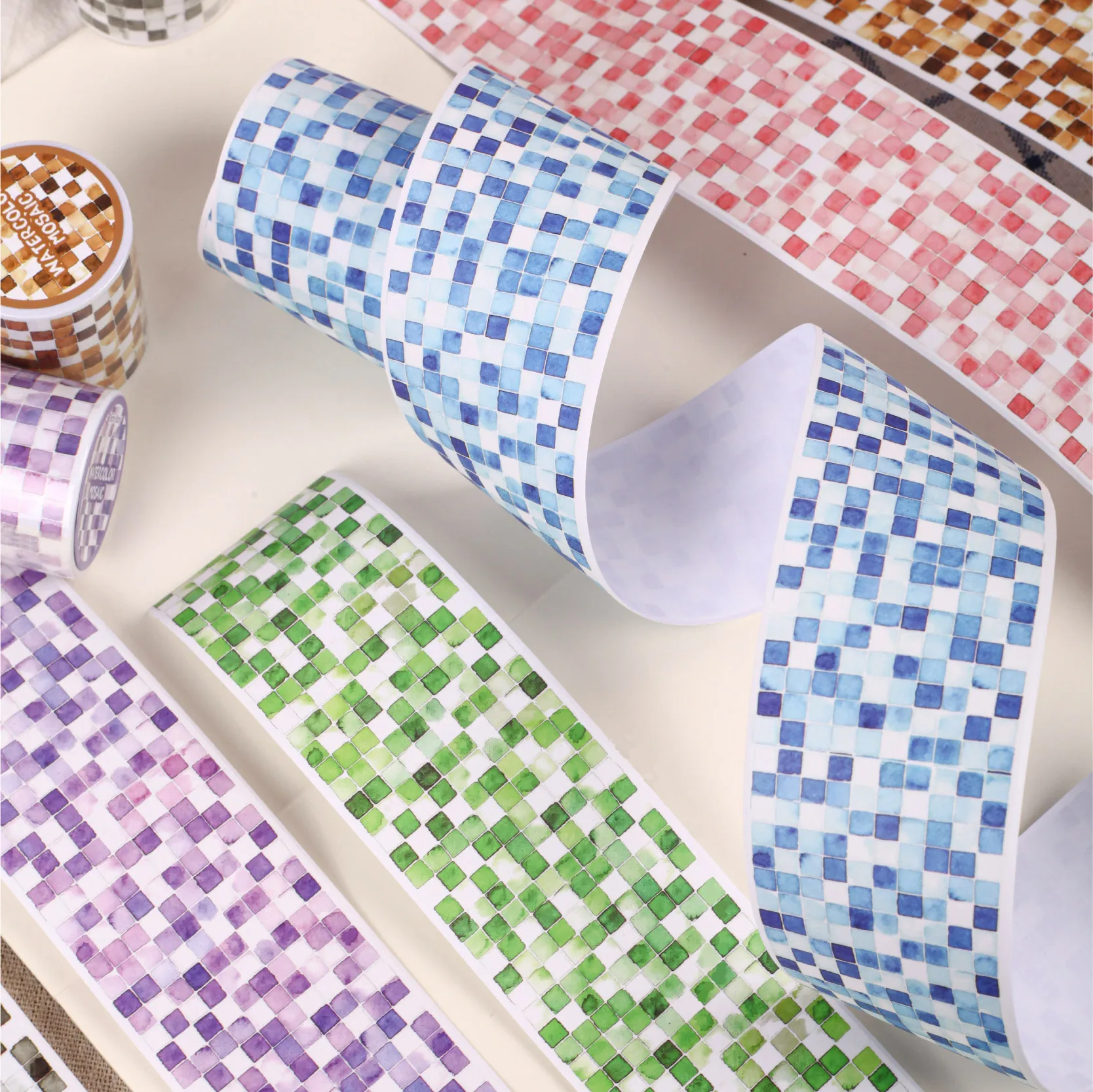 50mm*200cm Vintage Watercolor Mosaic Landscape Washi Tape Creative DIY Journal Material Collage Scrapbooking Stationery
50mm*200cm Vintage Watercolor Mosaic Landscape Washi Tape Creative DIY Journal Material Collage Scrapbooking Stationery