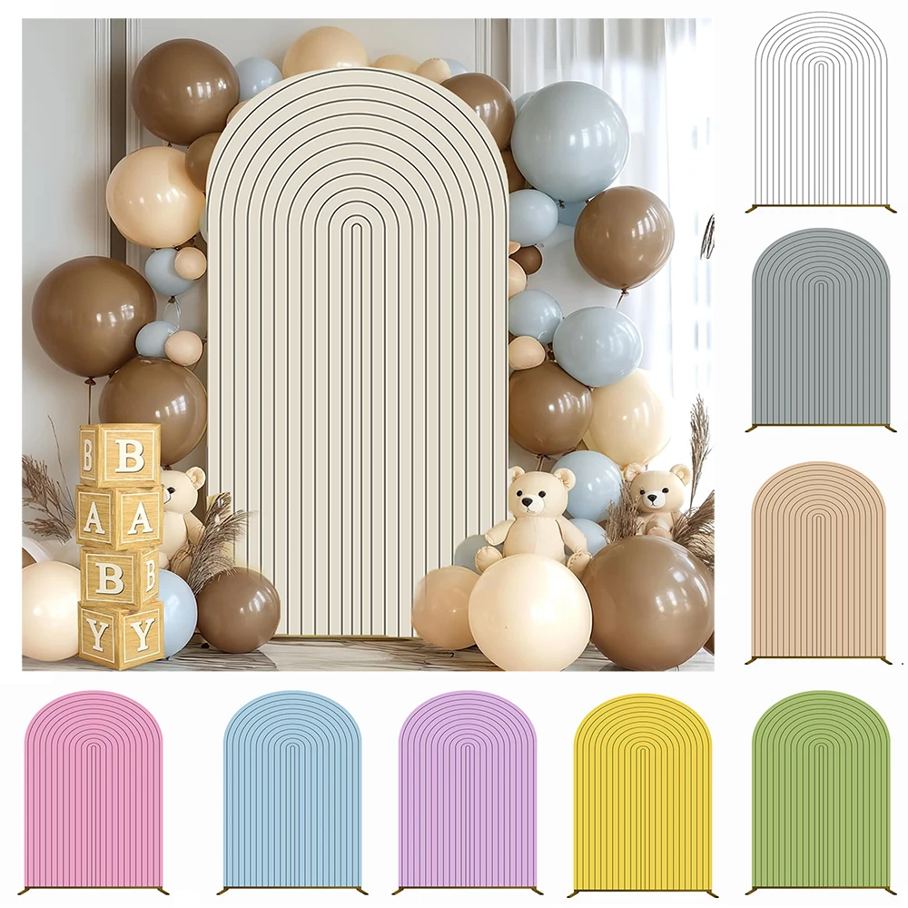 Solid Color Lines Double-sided Arch Cover Backdrop Wedding Ceremony Birthday Decorations Baby Shower Party Arch Cover Background
Solid Color Lines Double-sided Arch Cover Backdrop Wedding Ceremony Birthday Decorations Baby Shower Party Arch Cover Background