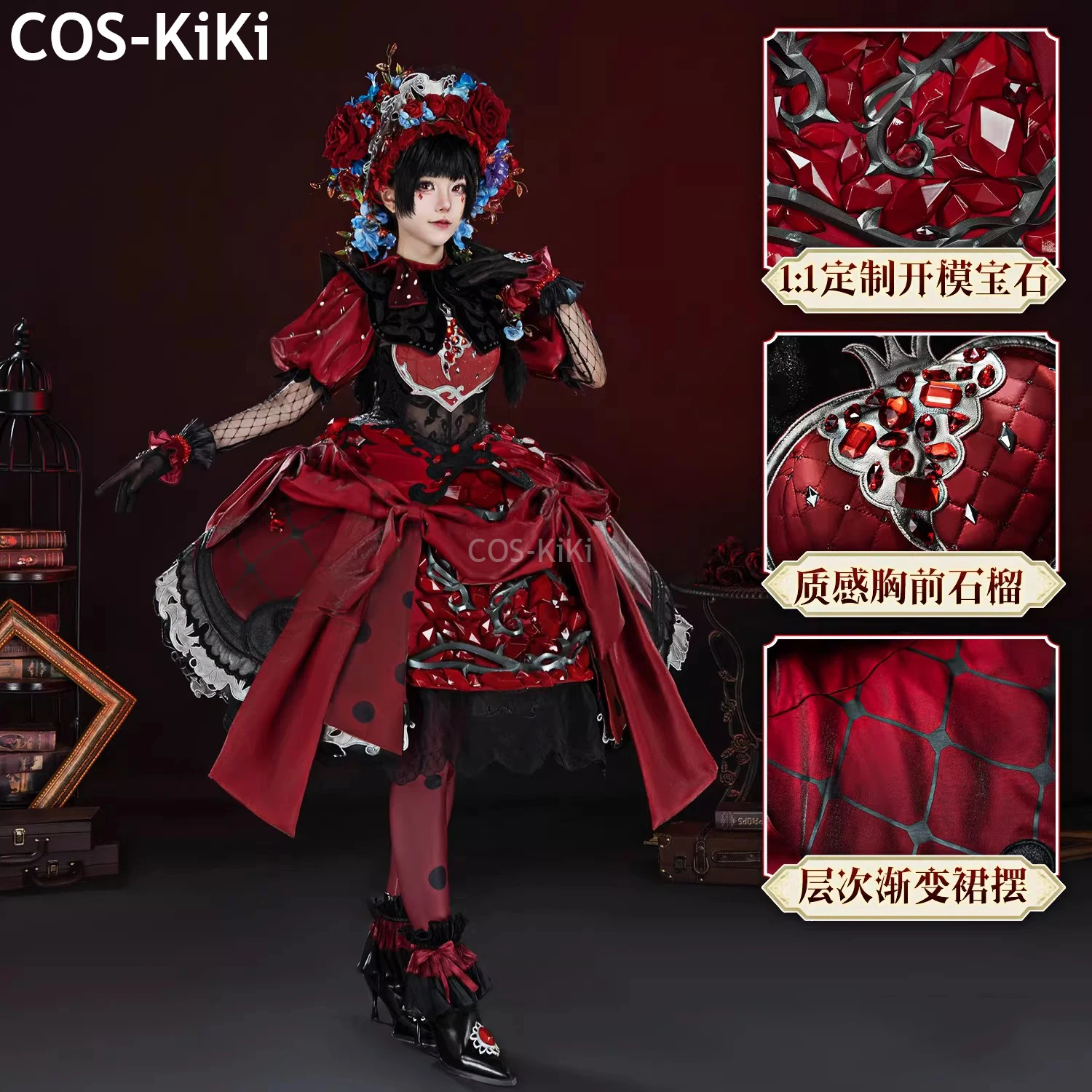 Костюм для косплея COS-KiKi Identity V: Алиса Деросс, маленькая девочка, костюм для игры «Гранатовый деликатес», великолепное ретро-готическое платье-униформа
Костюм для косплея COS-KiKi Identity V: Алиса Деросс, маленькая девочка, костюм для игры «Гранатовый деликатес», великолепное ретро-готическое платье-униформа