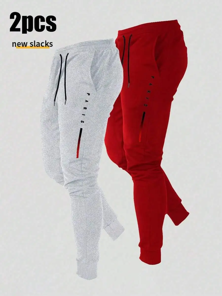 2pcs Mens Drawstring Waist Sweatpants Casual Sport Pants For Autumn Winter Spring
2pcs Mens Drawstring Waist Sweatpants Casual Sport Pants For Autumn Winter Spring