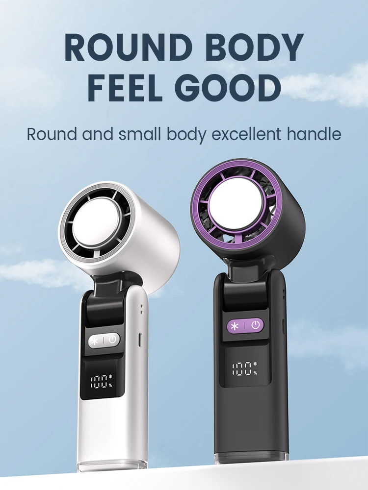 Summer Portable Mini Ice Cooling Fan USB Rechargeable 4000mAh Foldable Hanging Neck Small Fan Electric Refrigeration Turbo Fan
Summer Portable Mini Ice Cooling Fan USB Rechargeable 4000mAh Foldable Hanging Neck Small Fan Electric Refrigeration Turbo Fan
