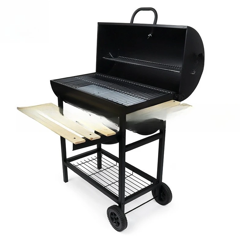 Large oil drum type side panel, household charcoal barbecue grill, outdoor barbecue grill in the courtyard for many people
Large oil drum type side panel, household charcoal barbecue grill, outdoor barbecue grill in the courtyard for many people