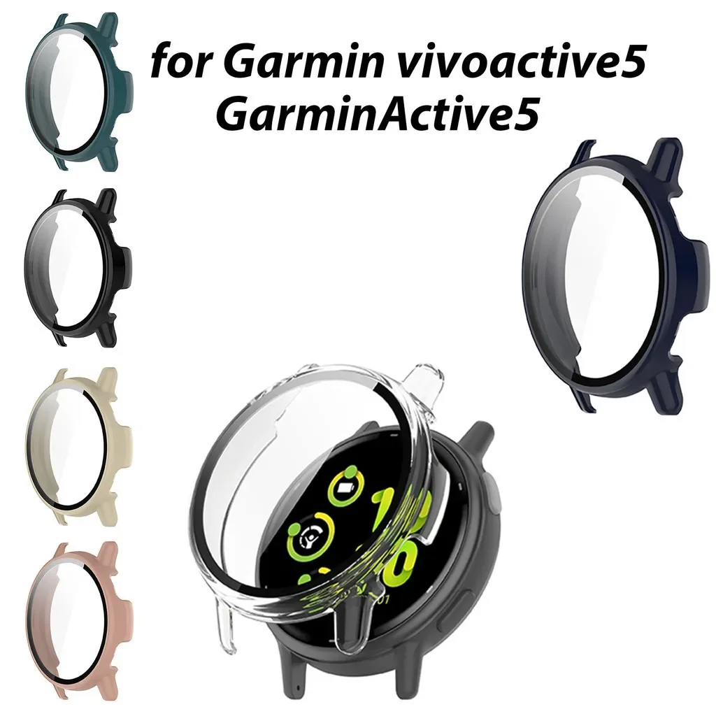 Закаленное стекло + чехол для Garmin Vivoactive 5 Active 5, универсальная защитная пленка для экрана, жесткий бампер для ПК, чехол для умных часов с защитой от царапин
Закаленное стекло + чехол для Garmin Vivoactive 5 Active 5, универсальная защитная пленка для экрана, жесткий бампер для ПК, чехол для умных часов с защитой от царапин