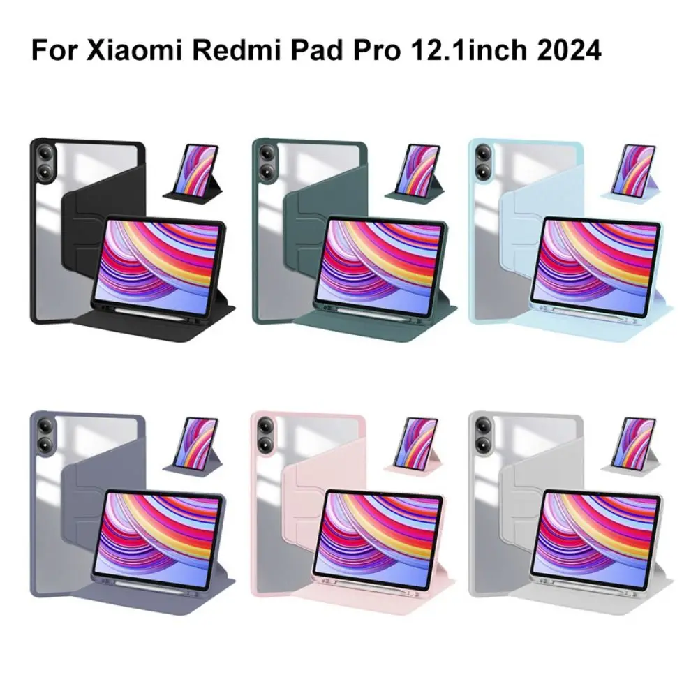Auto Sleep/Wake 12.1 inch Tablet Stand Cover 360° Rotatable Multi-angles Folio Funda Wear-resistant for Redmi Pad Pro
Auto Sleep/Wake 12.1 inch Tablet Stand Cover 360° Rotatable Multi-angles Folio Funda Wear-resistant for Redmi Pad Pro